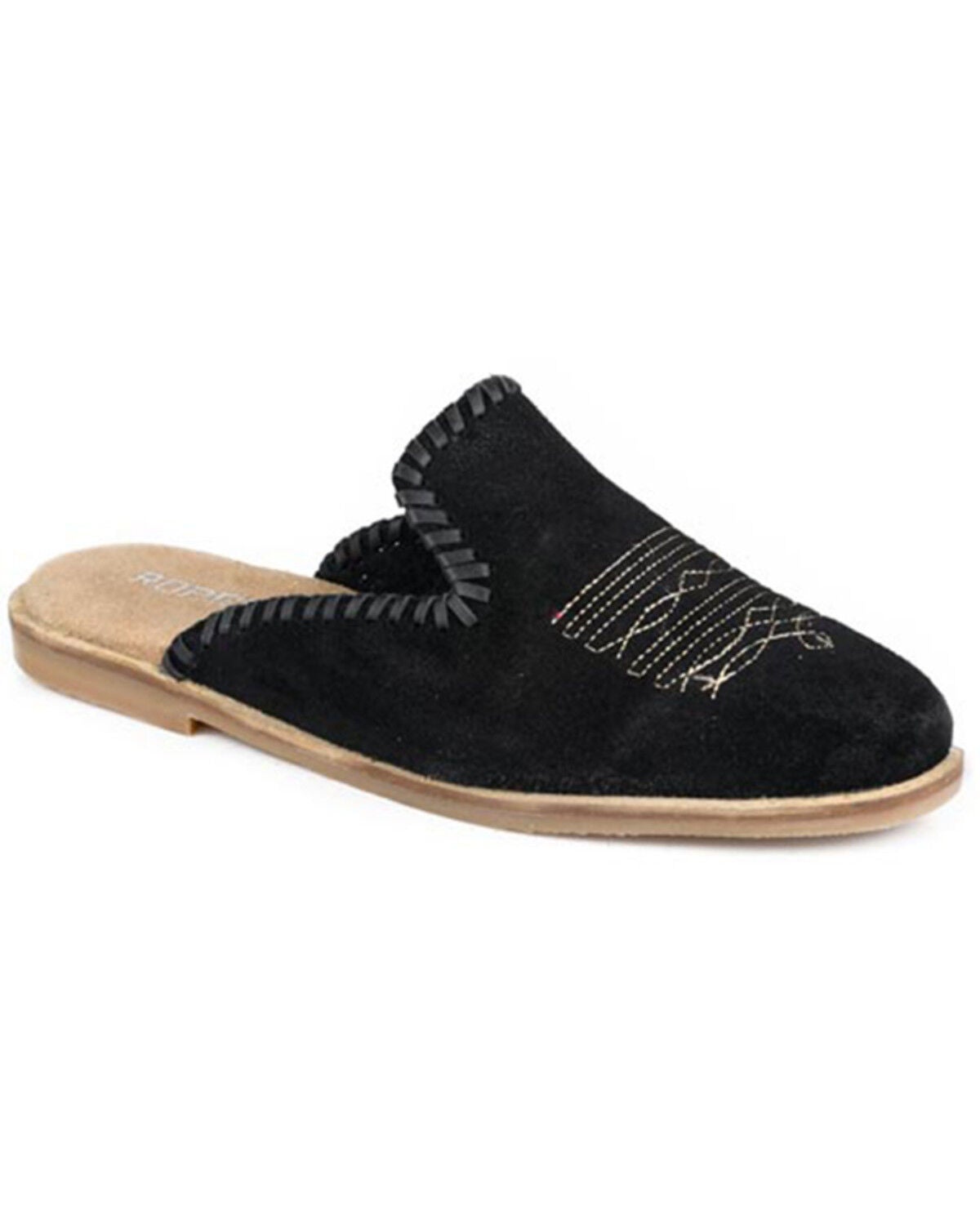 Image #1 - Roper Women's Hampton Mules, Black, hi-res