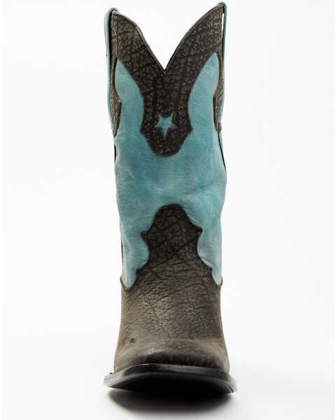 Image #4 - Ferrini Men's Acero Western Boots - Broad Square Toe, Black, hi-res