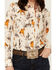 Image #2 - Wrangler Retro Women's Scenic Print Long Sleeve Pearl Snap Western Shirt , Cream, hi-res