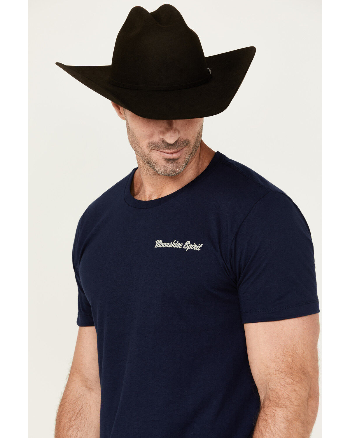 Image #3 - Moonshine Spirit Men's Oak Barrel Short Sleeve Graphic T-Shirt, Navy, hi-res