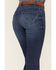 Image #2 - Wrangler Women's Dark Wash Mid Rise Willow Claire Ultimate Riding Trouser Jeans, Blue, hi-res