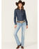 Image #1 - Ariat Women's Nebraska Light Wash Mid Rise Hope Stretch Bootcut Jeans, , hi-res