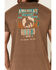 Cody James Men's American Rodeo Graphic Short Sleeve T-Shirt , Brown, hi-res