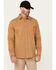 Image #1 - Hawx Men's Benjamin CPO Long Sleeve Snap Work Jacket, Tan, hi-res