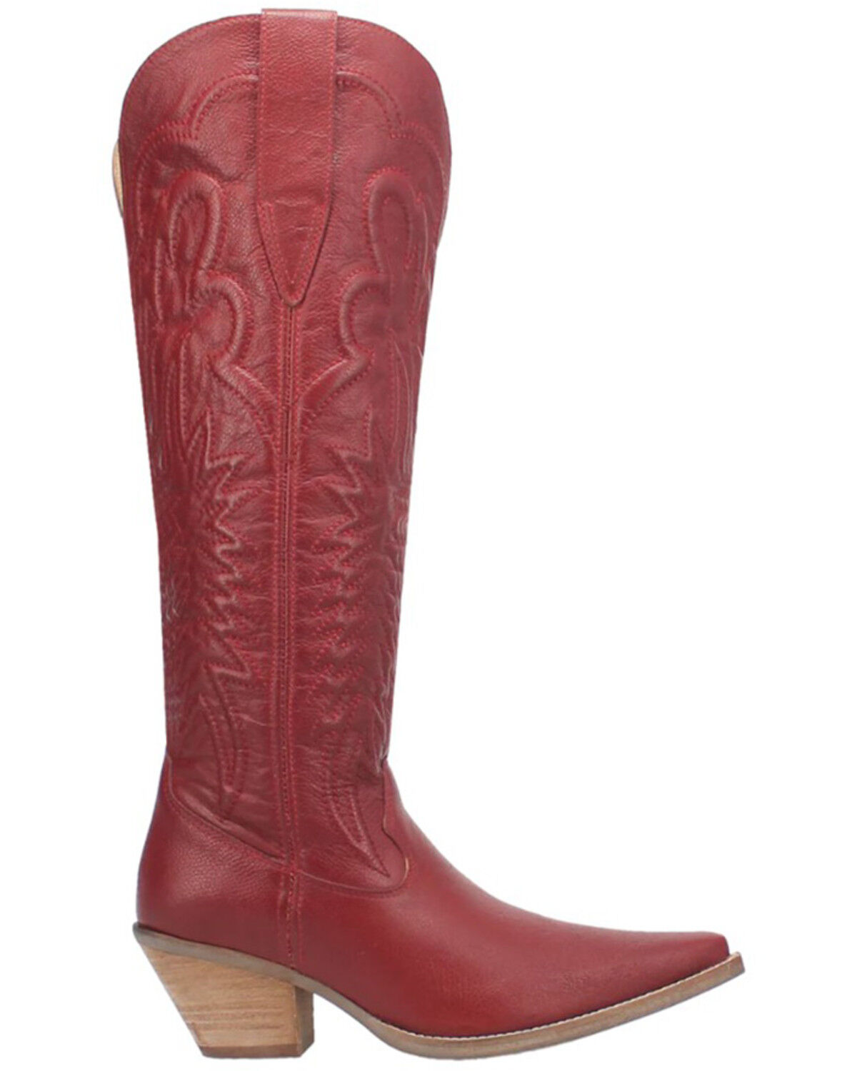 Image #2 - Dingo Women's Raisin Kane Tall Western Boots - Snip Toe, Red, hi-res