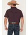 Image #4 - RANK 45&reg; Men's Rudge Solid Rodeo Tech 2.0 Short Sleeve Snap Stretch Performance Shirt, Purple, hi-res