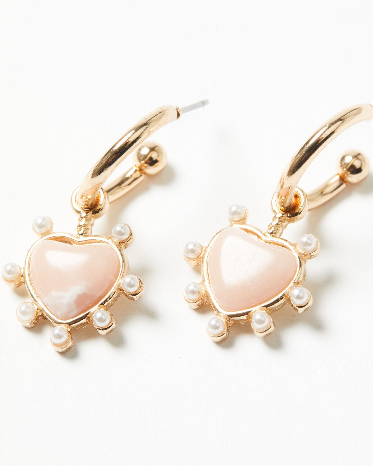 Image #5 - Shyanne Women's Puffy Heart Earring Set - 5 Piece, Gold, hi-res