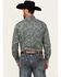 Image #4 - Cinch Men's Paisley Print Long Sleeve Button-Down Stretch Western Shirt, Teal, hi-res