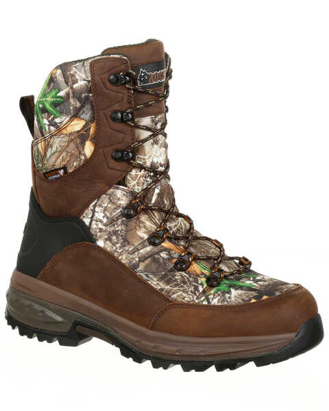 Rocky Men's Grizzly Waterproof Insulated Outdoor Boots - Round Toe, Camouflage, hi-res