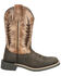 Image #2 - Smoky Mountain Boys' Desperado Western Boots - Broad, Dark Brown, hi-res
