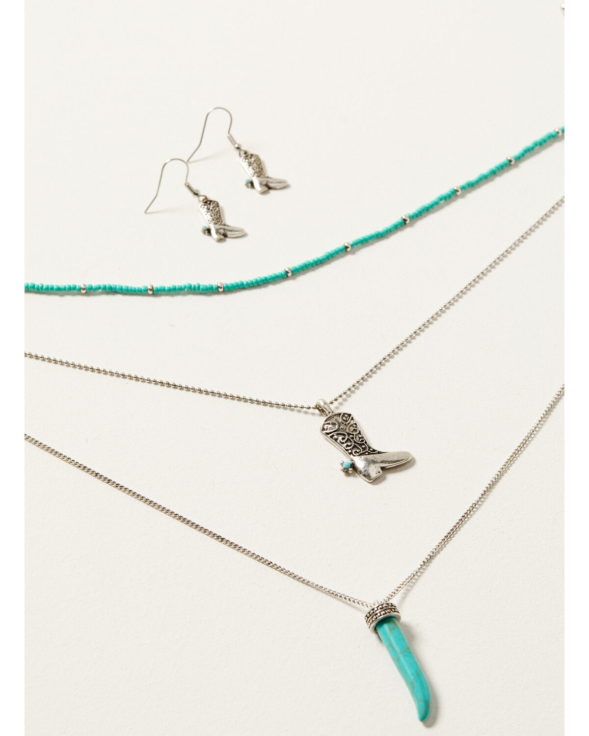 Image #1 - Shyanne Women's Cowgirl Bead Jewelry Set - 2-Piece, Turquoise, hi-res
