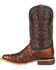 Durango Men's Brown Exotic Full-Quill Ostrich Western Boots - Square Toe, Dark Brown, hi-res