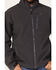 Image #3 - Ariat Men's Logo 2.0 Embroidered Zip Softshell Jacket - Tall, Dark Grey, hi-res
