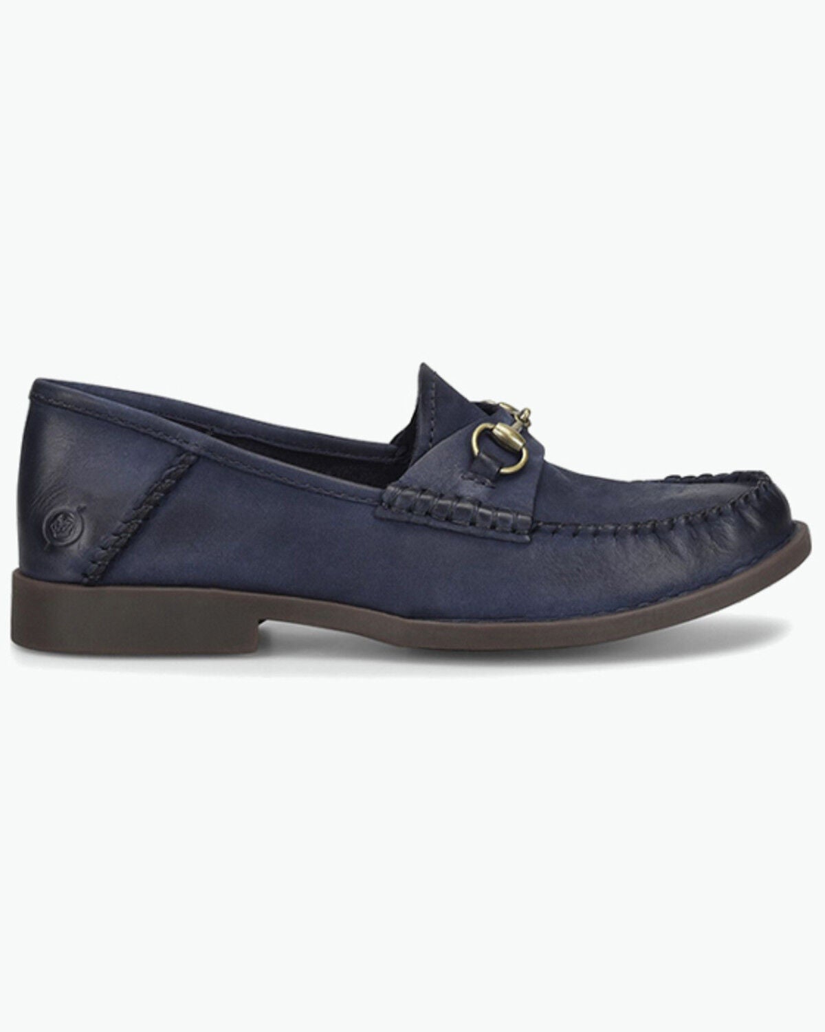Image #2 - Born Women's Margo Loafers - Moc Toe, Navy, hi-res