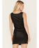 Image #5 - Idyllwind Women's Bosley Coated Lace-Up Mini Dress, Black, hi-res