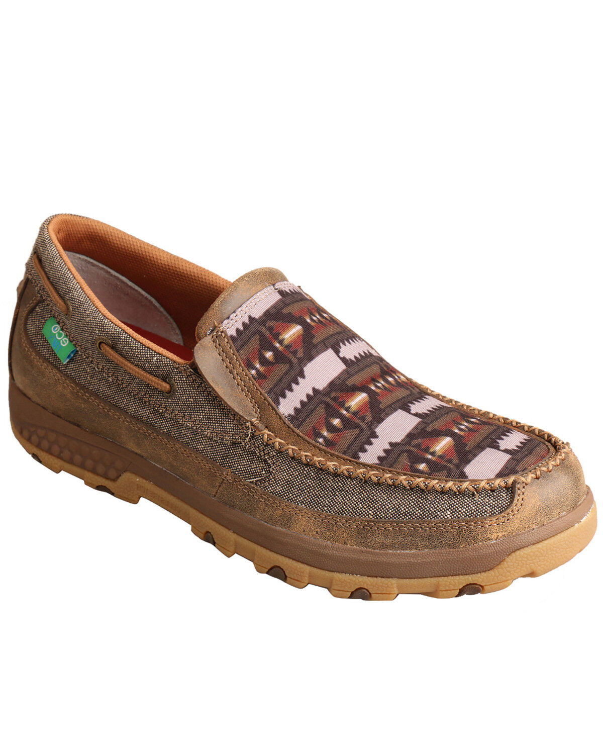 Image #1 - Twisted X Men's CellStretch Driving Shoes - Moc Toe, Multi, hi-res