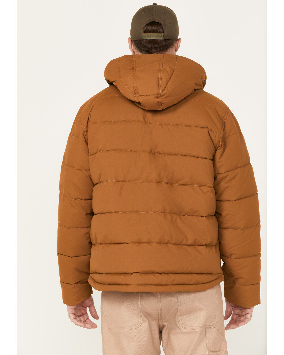 Image #4 - Carhartt Men's Rain Defender® Loose Fit Midweight Insulated Jacket, Brown, hi-res