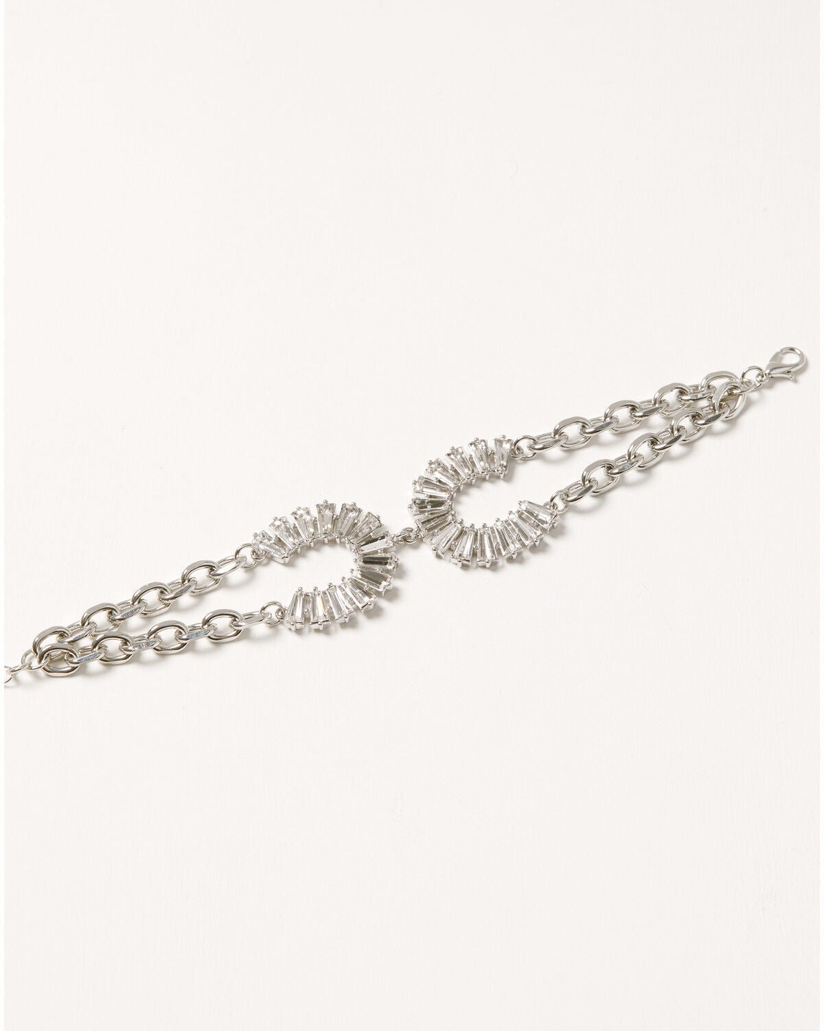 Shyanne Women's Aurelia West Rhinestone Bracelet, Silver, hi-res