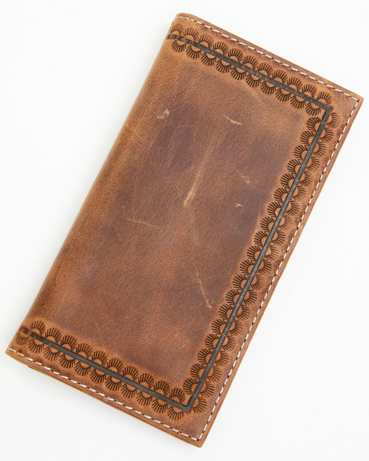 Image #1 - Cody James Men's Tooled Leather Rodeo Wallet, Brown, hi-res