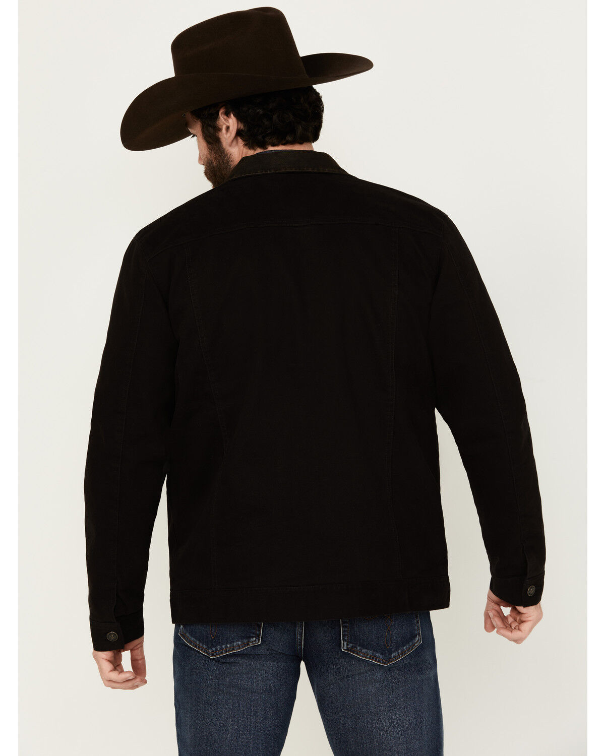 Image #4 - Cody James Men's Ozark Memphis Washed Rancher Jacket - Tall, Black, hi-res