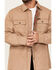 Image #3 - Wrangler Men's Reversible Quilted Shirt Jacket, Beige, hi-res