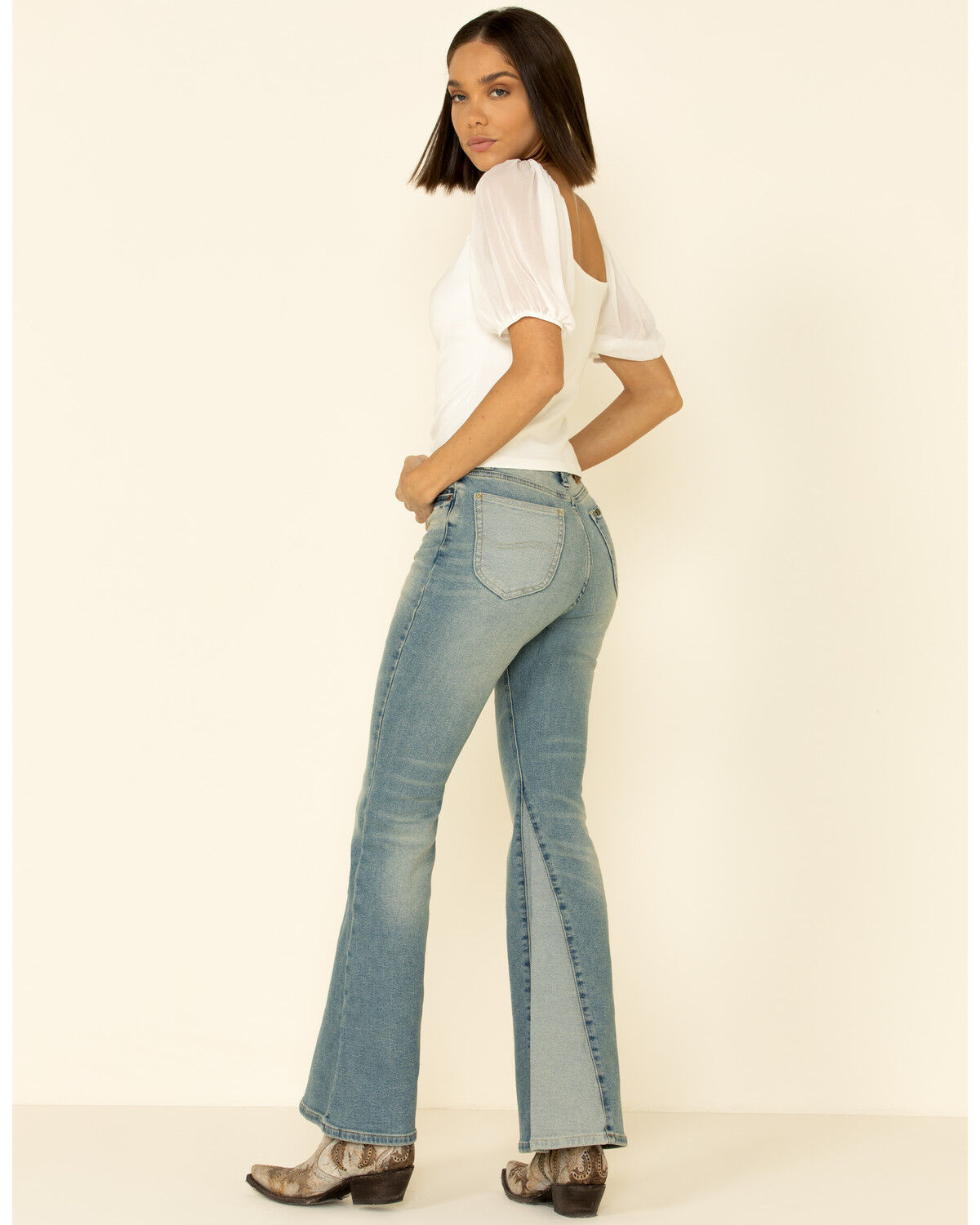 Flare jeans lee clearance