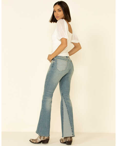 Image #2 - Lee Women's Betty Lee Panel Flare Jeans, Blue, hi-res