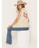 Image #1 - Wrangler X Coors Banquet Women's Embroidered Denim Vest, Ivory, hi-res