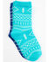 RANK 45 Girls' Southwestern Print Crew Socks - 2-Pack, Multi, hi-res