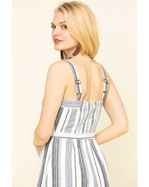 Image #5 - Others Follow Women's Stripe Button Front Clark Dress, Blue, hi-res