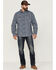 Image #2 - Brothers and Sons Men's All-Over Print Long Sleeve Button Down Western Shirt, Navy, hi-res