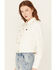 Image #2 - Cleo + Wolf Women's Patched Trucker Jacket, White, hi-res