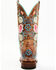 Macie Bean Women's Rose Garden Western Boots - Broad Square Toe, Honey, hi-res