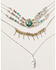 Shyanne Women's Mystic Summer Chunky Layered Choker Necklace, Silver, hi-res