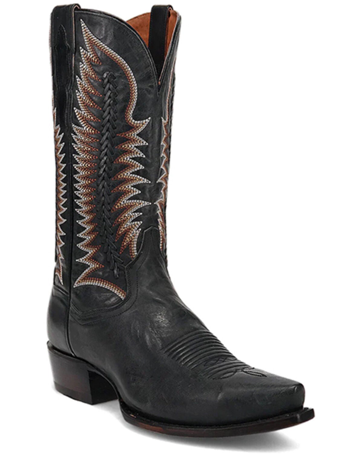 Image #1 - Dan Post Men's Rip Western Boots - Snip Toe, Black, hi-res