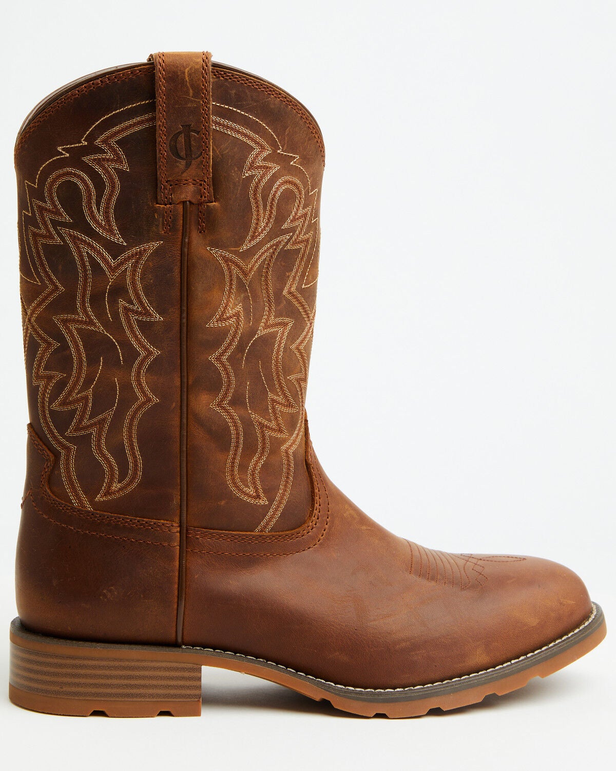 Image #2 - Cody James Men's Ranger Round Up Performance Western Boots - Broad Square Toe, Brown, hi-res