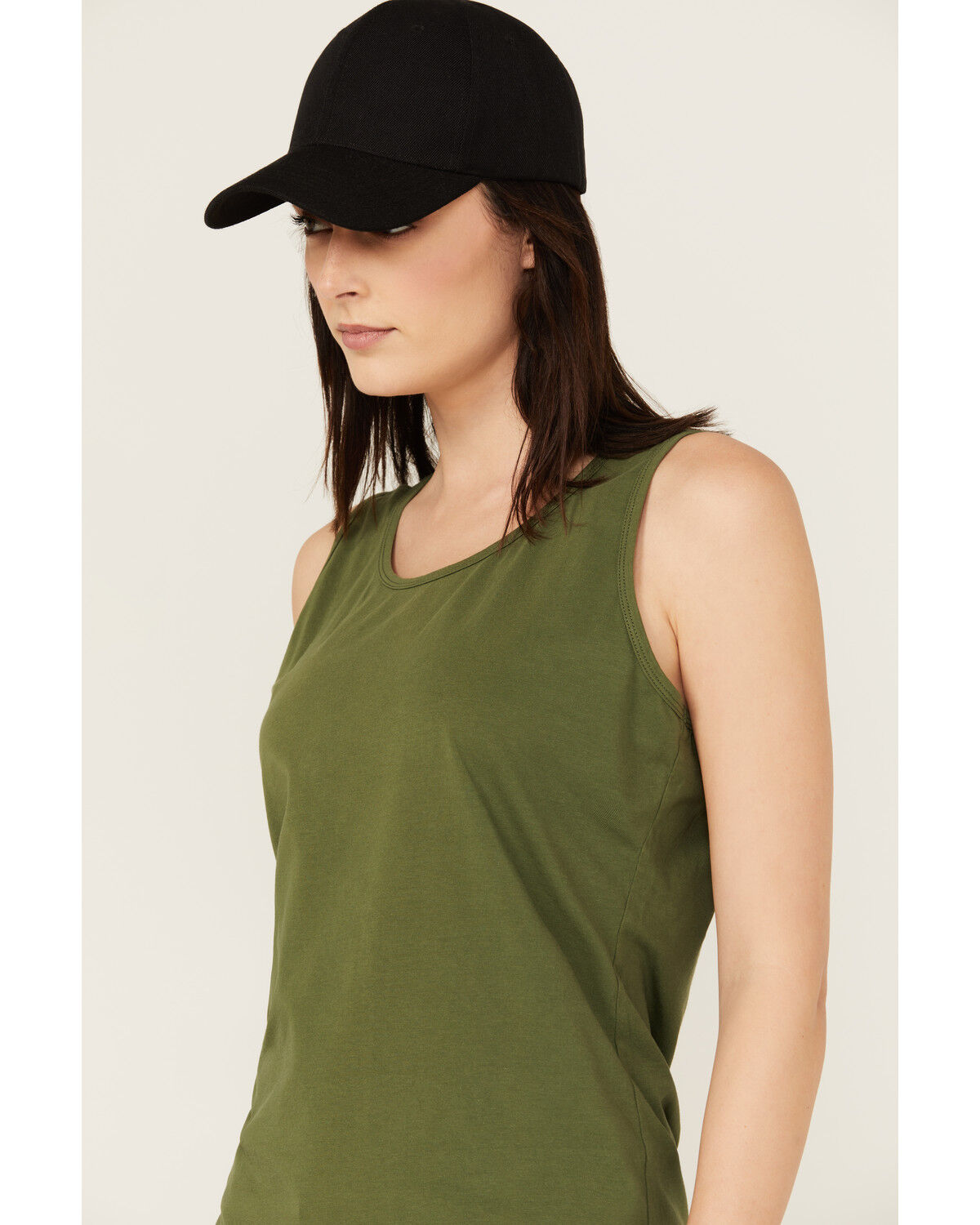 Image #2 - Dovetail Workwear Women's Solid Tank, Green, hi-res