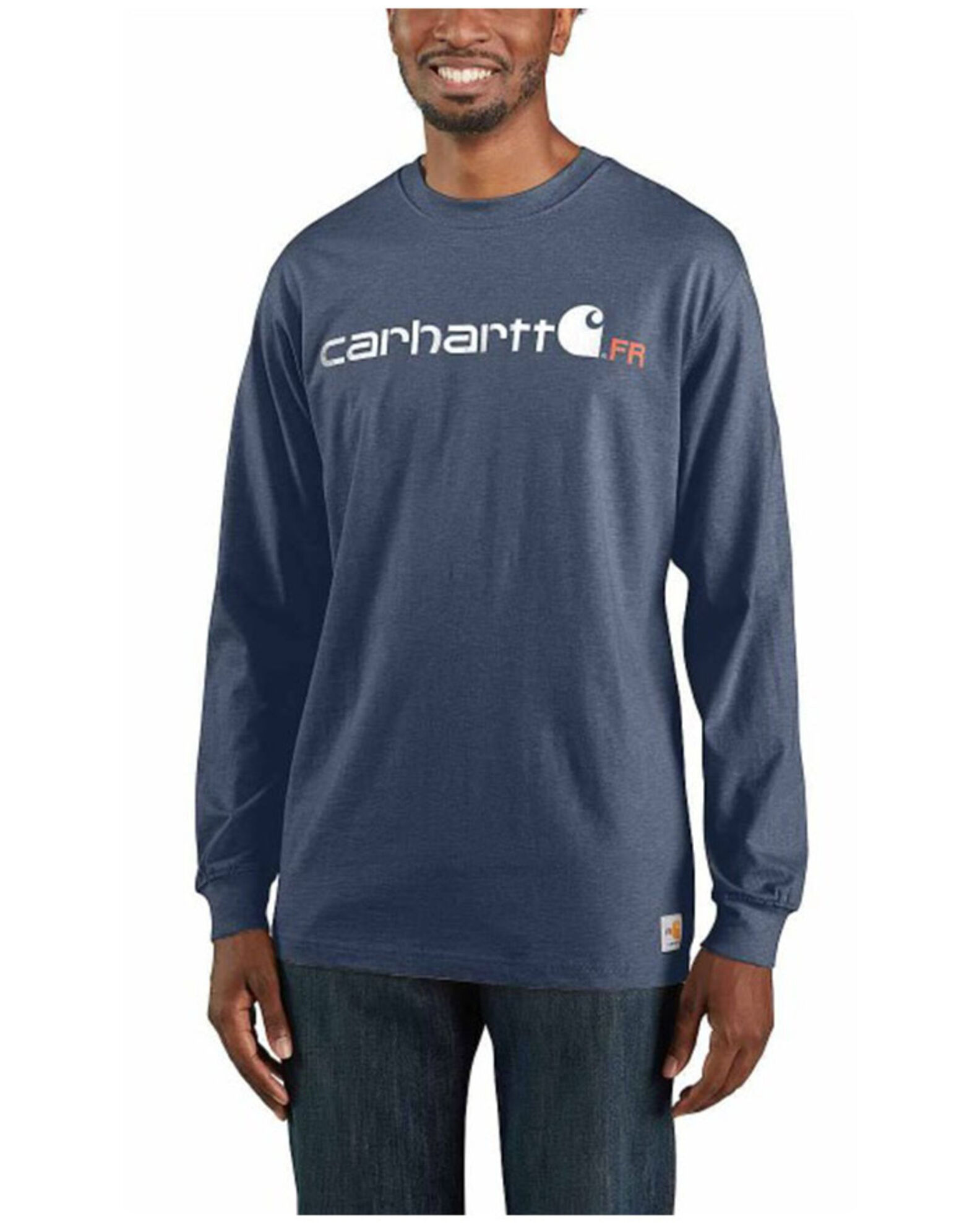 Carhartt Men s FR Force Midweight Logo Long Sleeve Work T Shirt