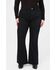 Image #1 - Warp + Weft Women's Mia Dark Wash High Rise Flare Stretch Denim Jeans - Plus, Dark Wash, hi-res