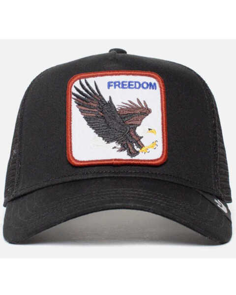 Image #3 - Goorin Bros Men's Freedom Eagle Trucker Cap, Black, hi-res
