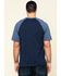 Hawx Men's Navy Midland Short Sleeve Baseball Work T-Shirt - Big , Navy, hi-res
