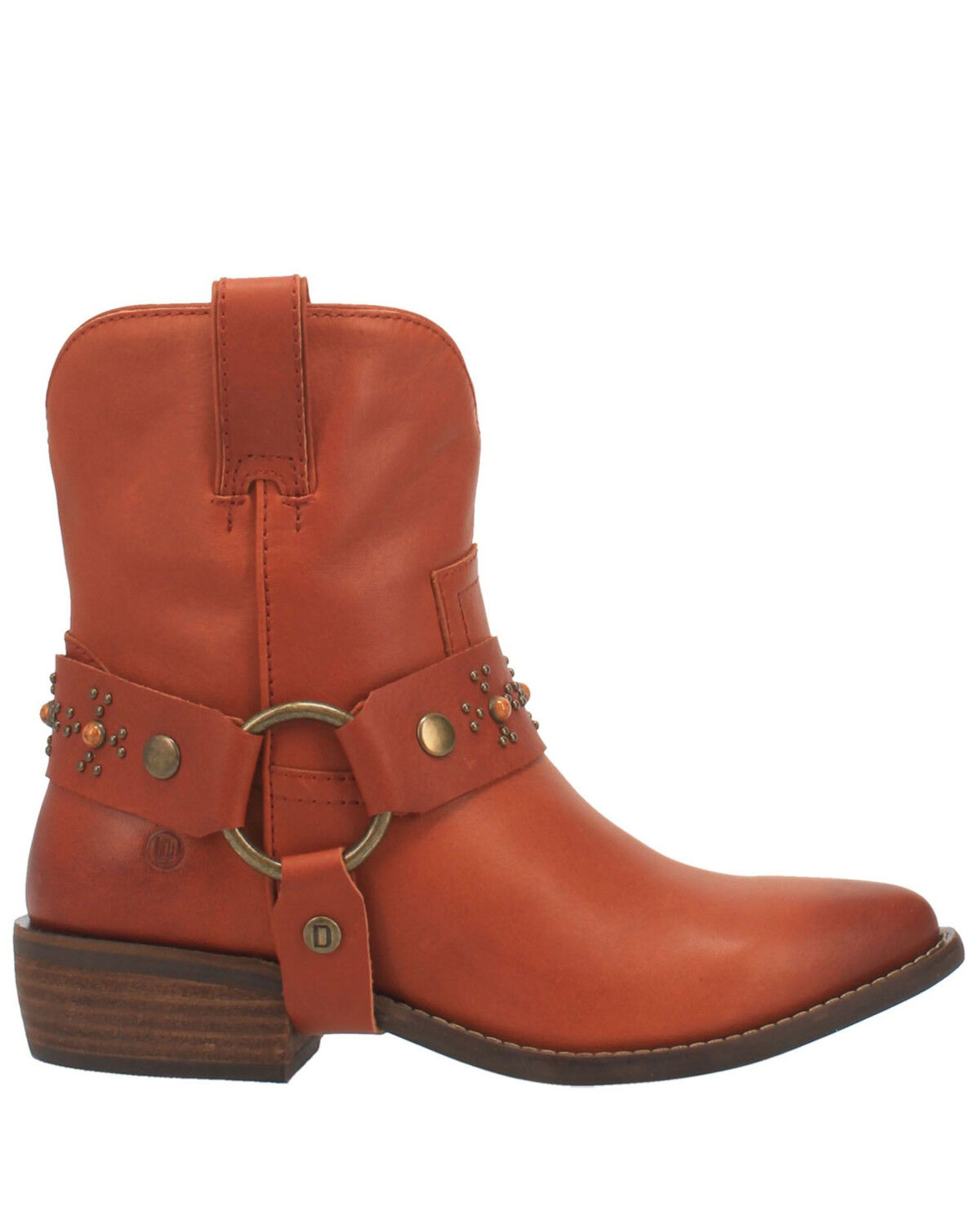 Image #2 - Dingo Women's Silverada Western Booties - Round Toe, Brown, hi-res