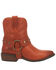 Image #2 - Dingo Women's Silverada Western Booties - Round Toe, Brown, hi-res