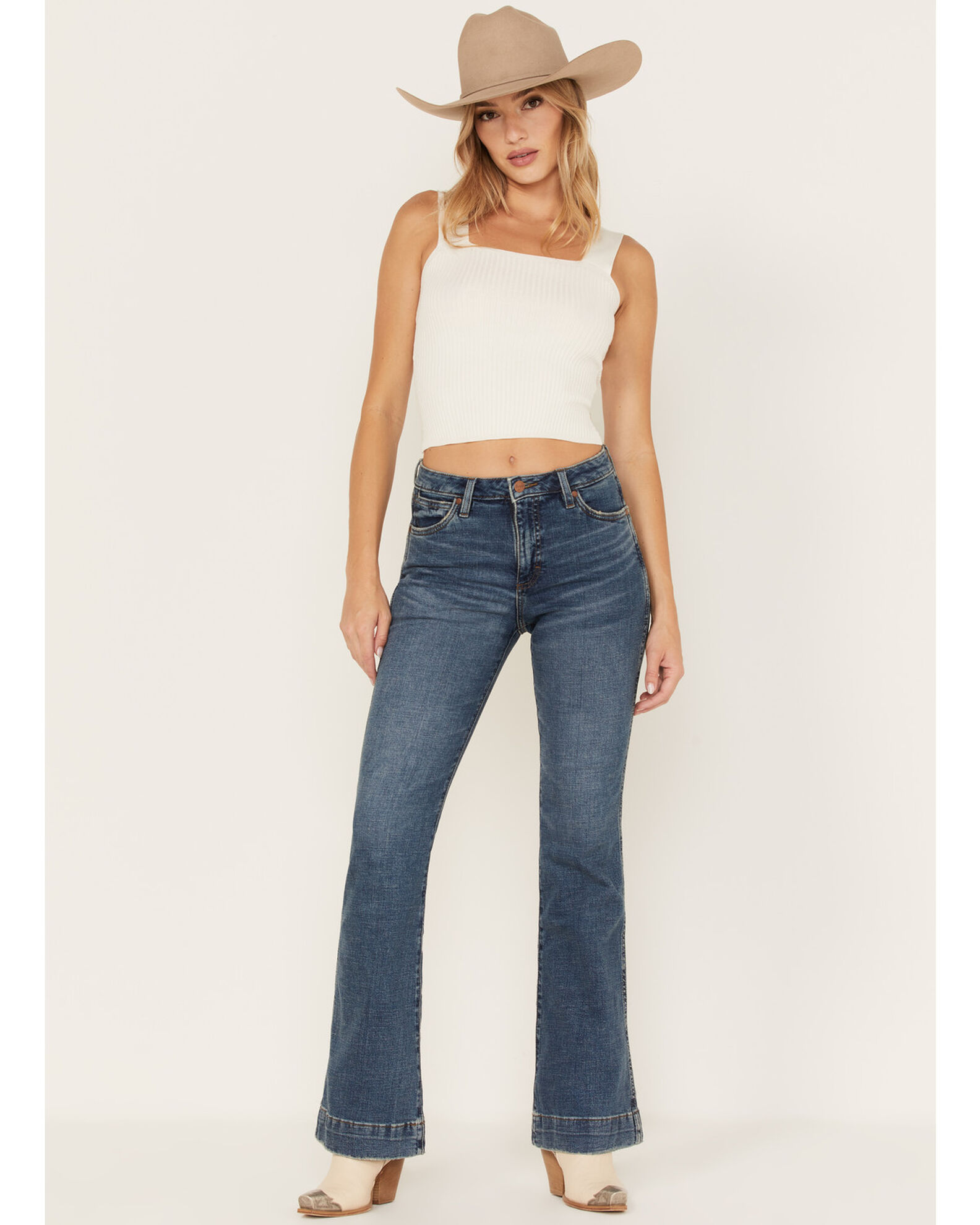 Wrangler retro flare new arrivals stretch jean
