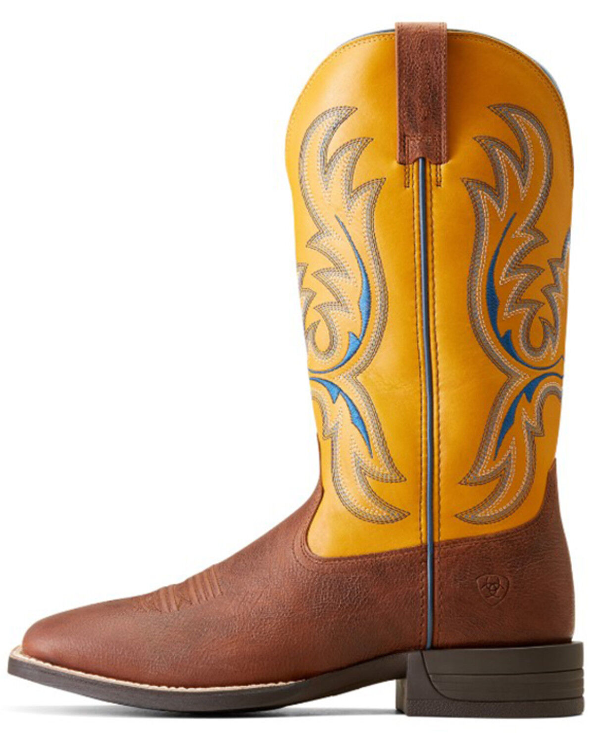 Image #2 - Ariat Men's Bullhead Performance Western Boots - Broad Square Toe, Brown, hi-res