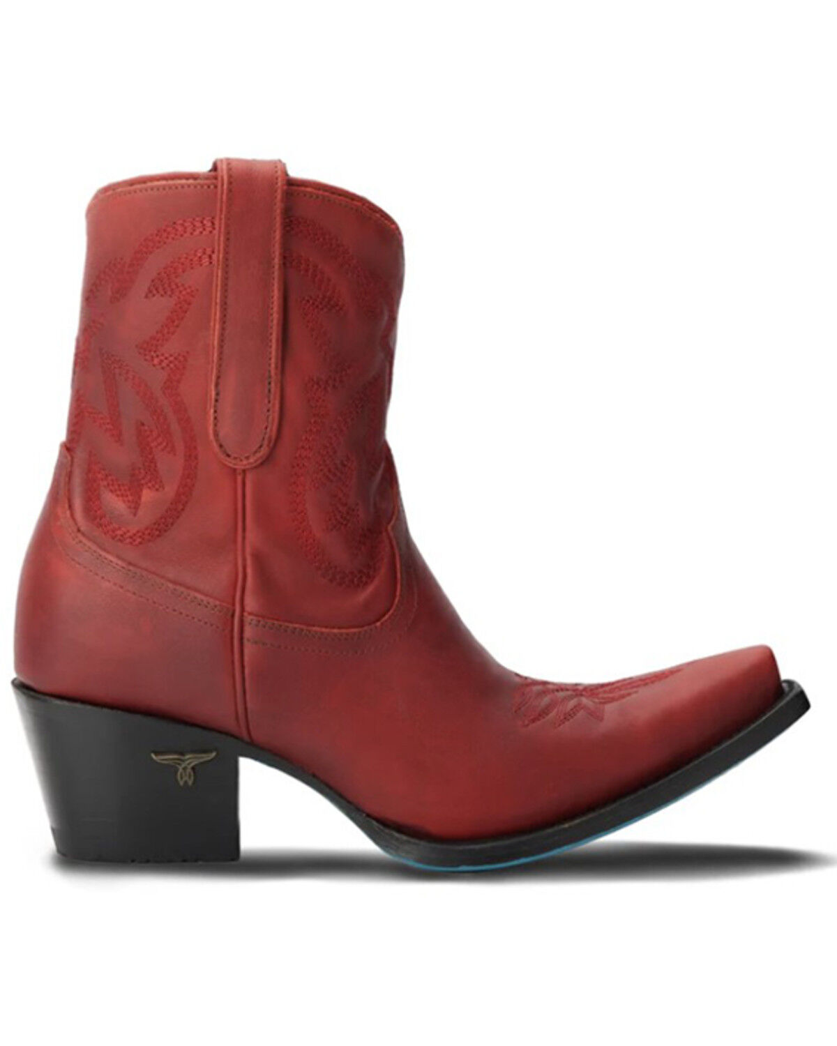 Image #2 - Lane Women's Smokeshow Western Booties - Snip Toe, Ruby, hi-res