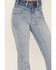 Image #2 - Rock & Roll Denim Women's Light Wash High Rise Yoke Trouser Flare Jeans, Light Wash, hi-res
