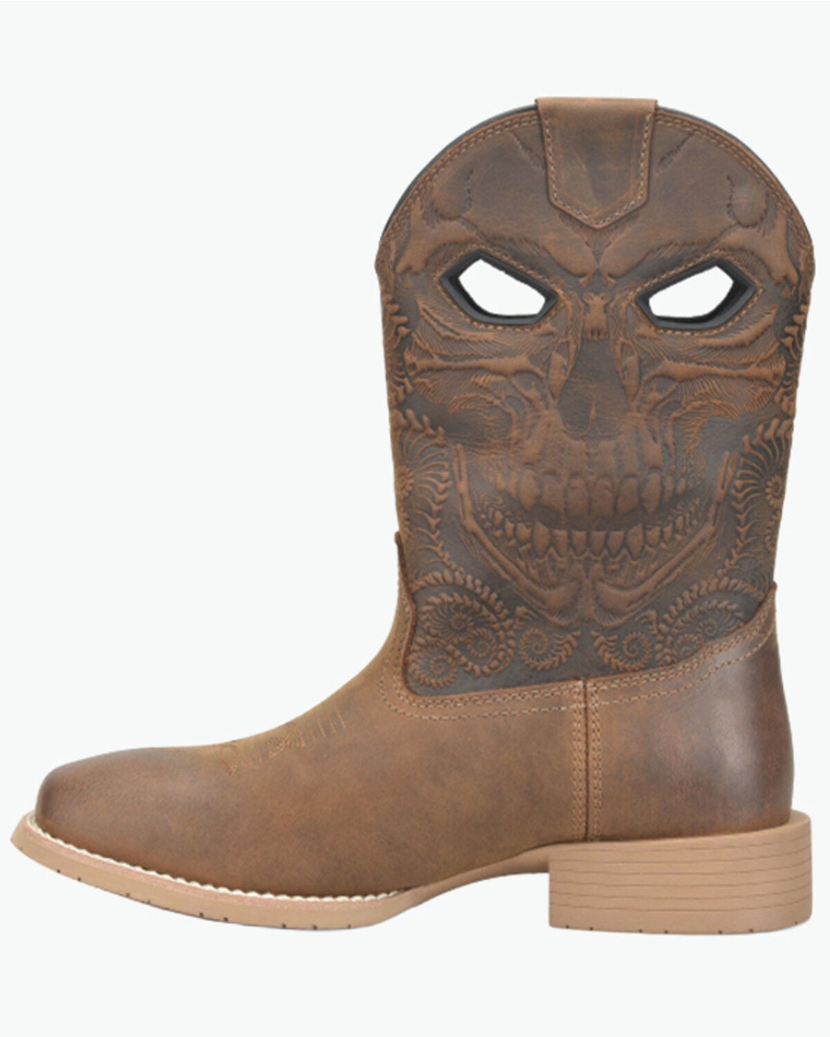 Image #2 - Double H Men's Requiem Performance Western Boots - Broad Square Toe, Brown, hi-res