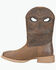 Image #2 - Double H Men's Requiem Performance Western Boots - Broad Square Toe, Brown, hi-res