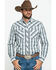 Wrangler Retro Men's Large Ombre Plaid Long Sleeve Western Shirt , Black, hi-res